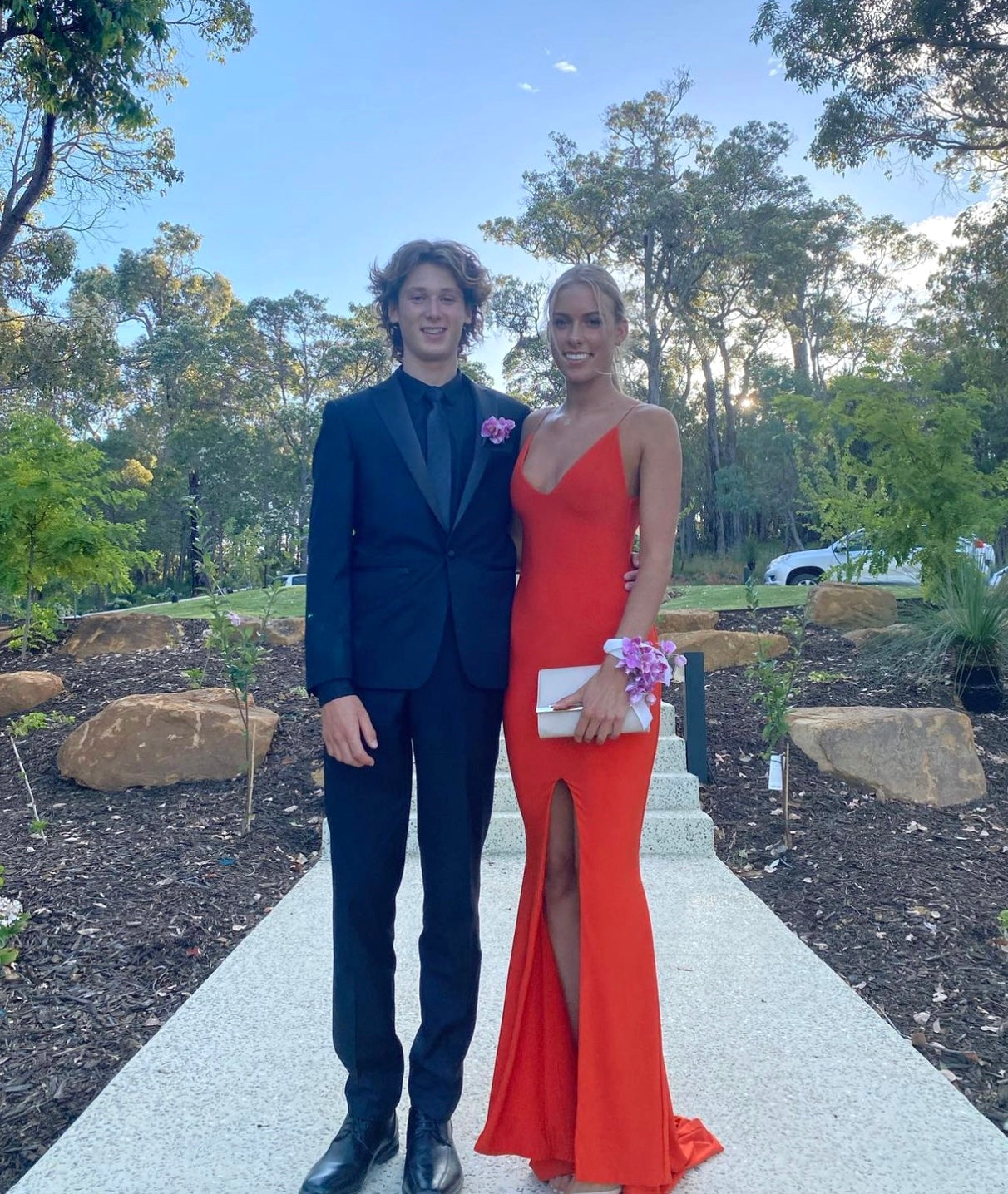 Natalie Rolt Gisele Gown Tangerine