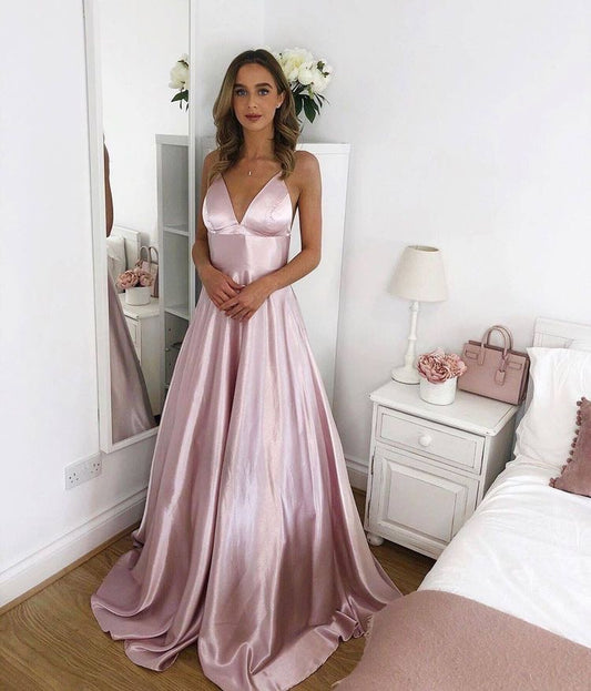 Coast Satin Gown Blush Pink