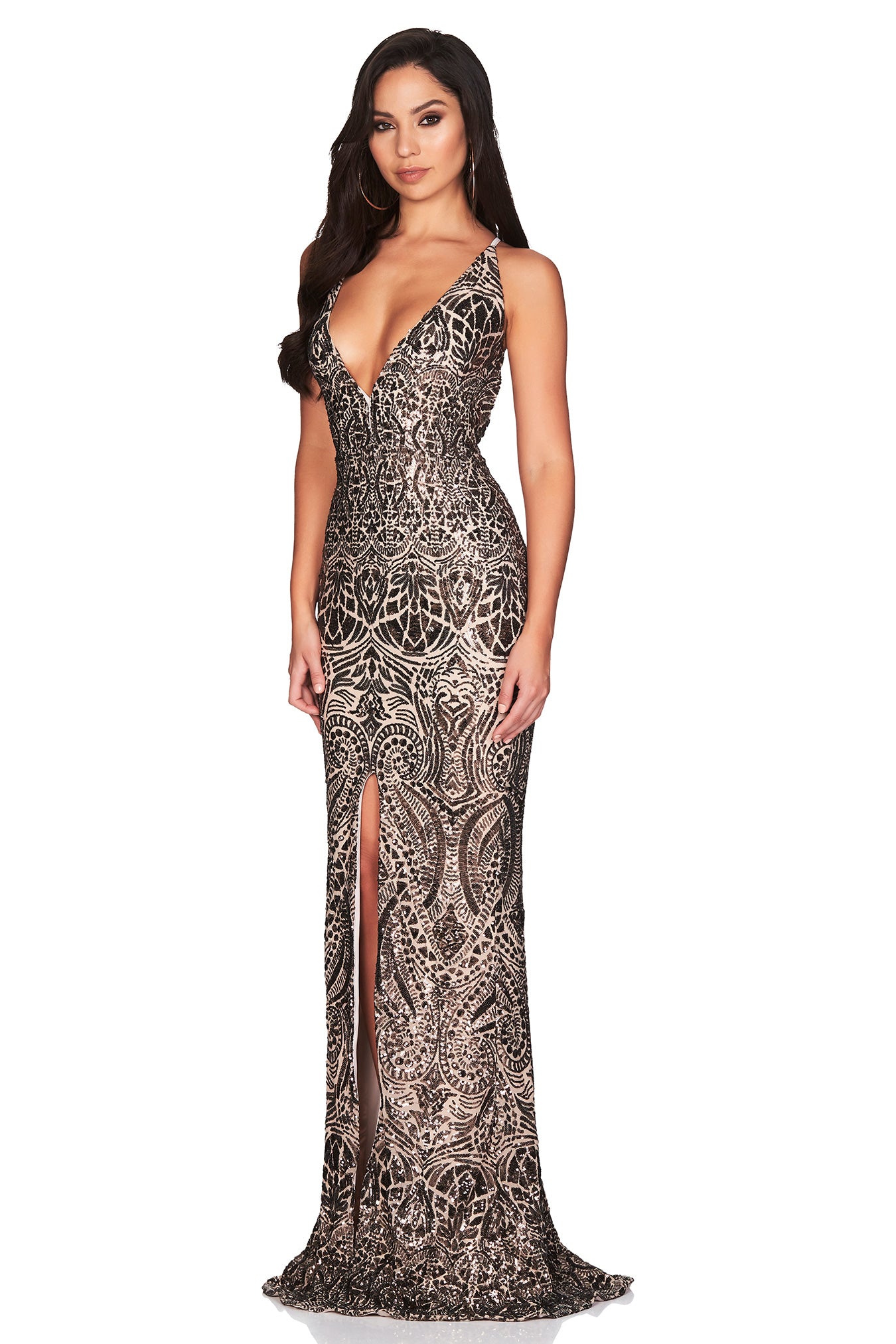 Nookie Shanina Plunge Gown Bronze