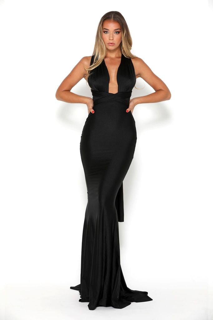 Jondon Multiwrap Gown Black