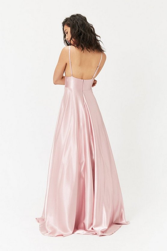 Coast Satin Gown Blush Pink