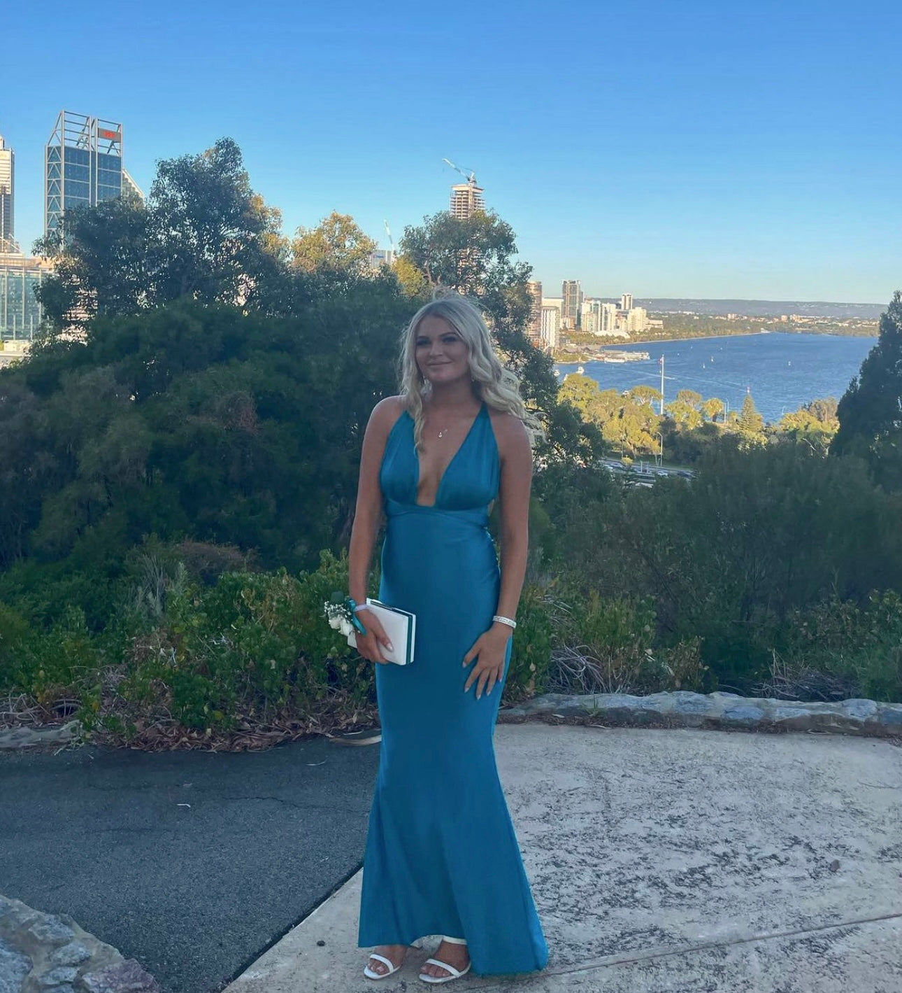 Custom Georgie Gown Turqoise
